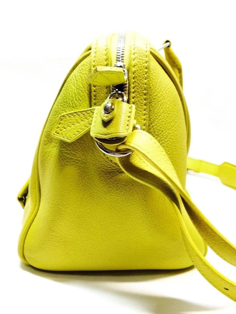 Authentic Louis Vuitton Sofia Coppola SC Bag PM Yellow Leather Satchel Crossbody - Picture 4 of 16